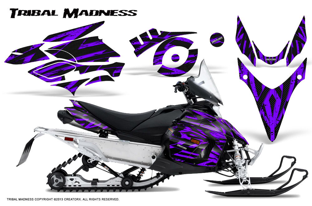 Yamaha Phazer Graphics Kit Tribal Madness Purple